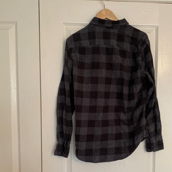 American Eagle Outfitters flannel long sleeve button up check shirt plaid - Picture 7 of 9